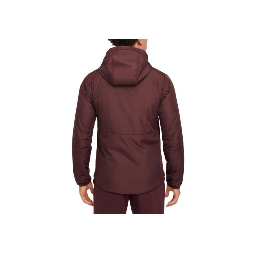 Nike Solid Color Hooded Long Sleeve Cotton Jacket Men Jackets Burgundy FB7545-652