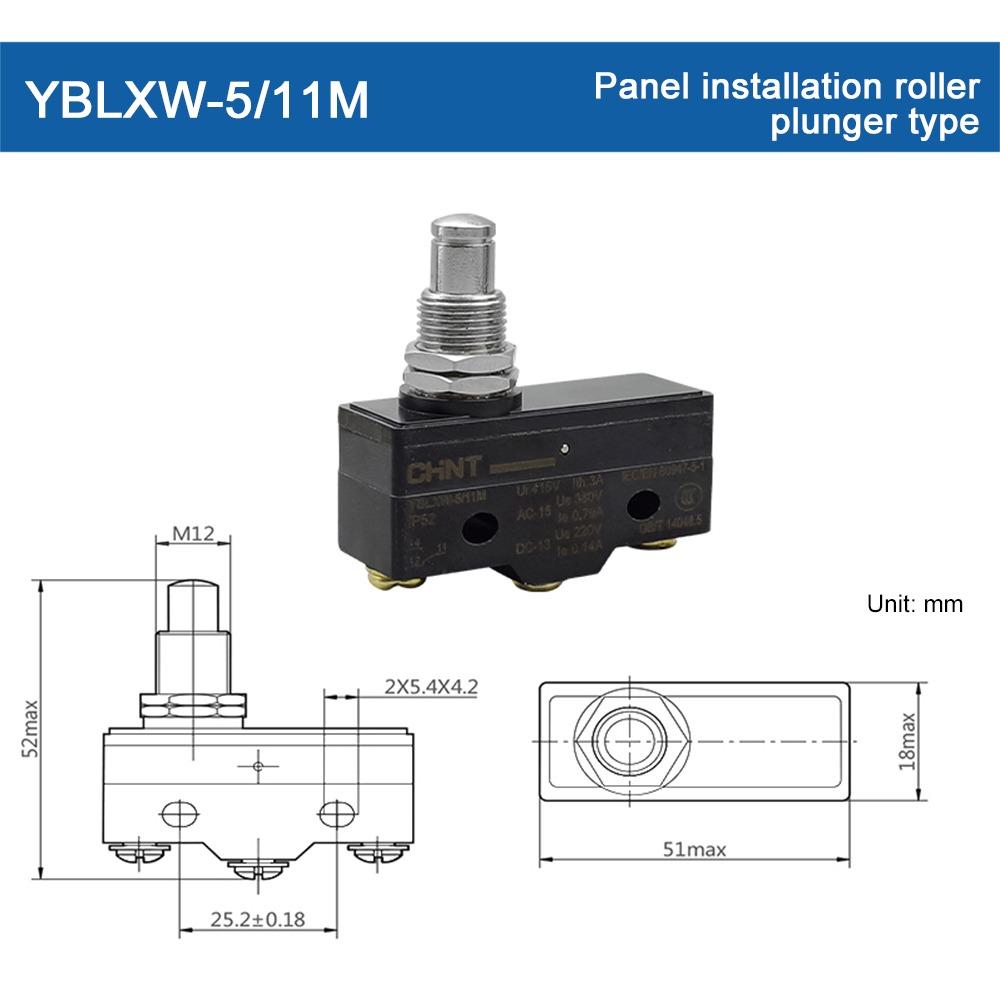 1Pcs 250VAC Travel Switch Microswitch  for Mechanical Travel Limit Control
