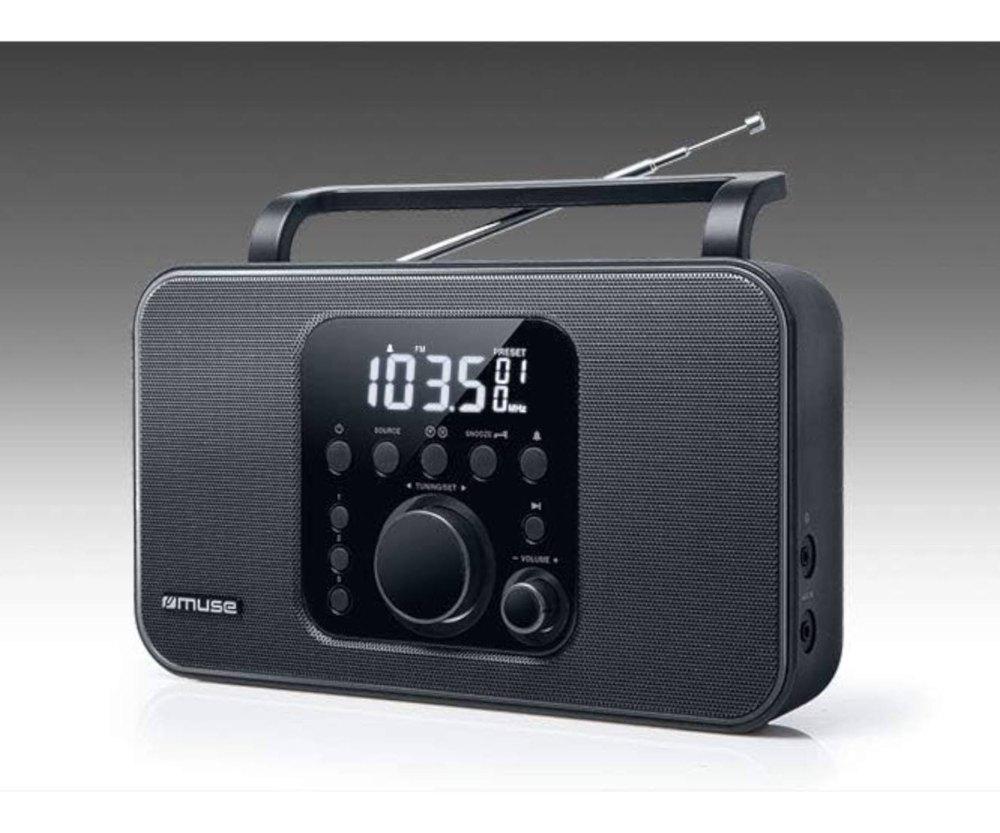 Muse M-091 R portable radio digital tuner black