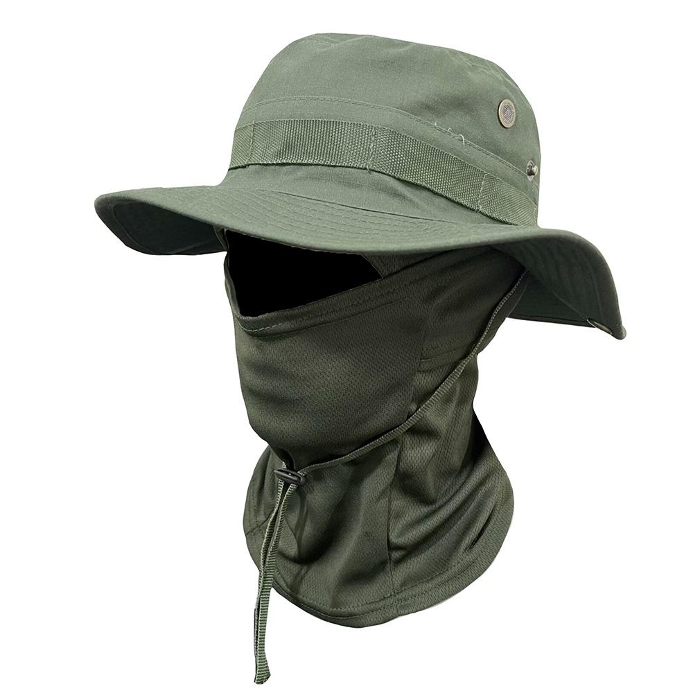 

UPF 50+ Camouflage Balaclava Hat Face Cover Bucket Hat Fashion Fishing Boonie Hat Hiking 05
