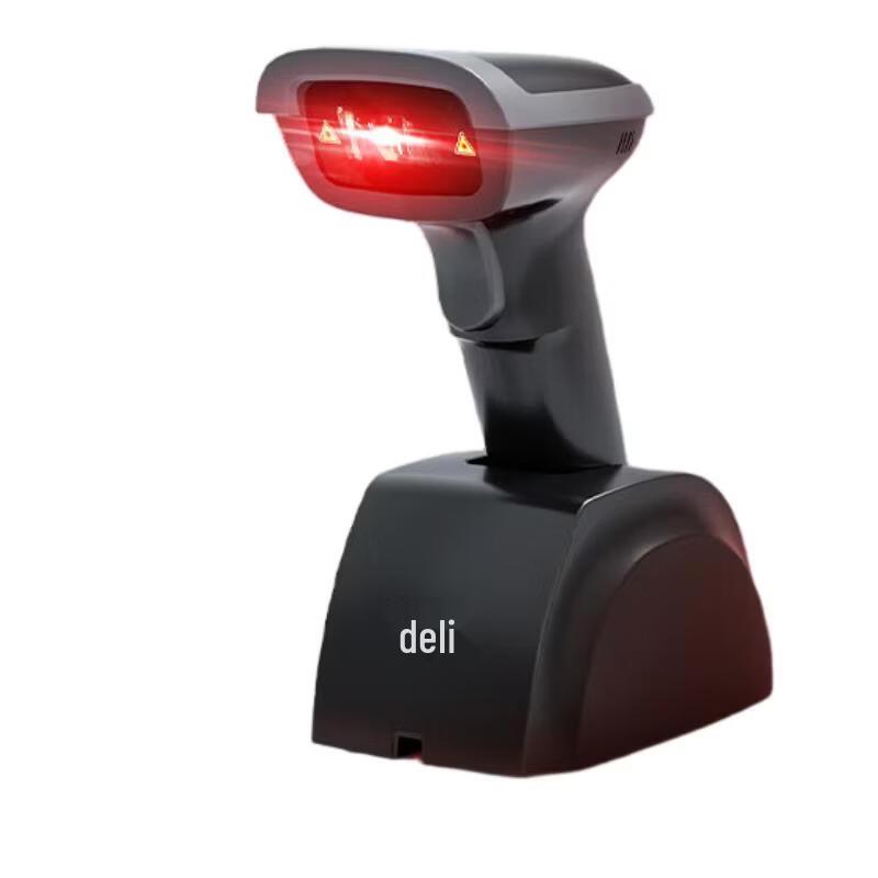 Deli Wireless 1D Laser Barcode Scanner
