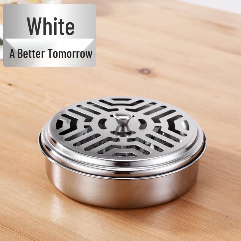 Portable Fireproof Mosquito Coil Holder with Lid