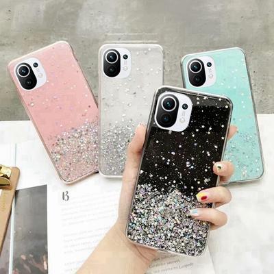 Luxury Bling Glitter Phone Case for Xiaomi Mi 10 10T 10S 11i 11T Pro 11 Lite 5G Ultra Full Cover for Redmi Note 11 Pro 11S CASE