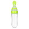 90ML Silicone Squeeze Milk Bottle With Spoon Food Rice Feeder Feeding Bottle