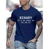 Binary It's As Easy As 01,10,11 Funny Printing Men T-Shirts Breathable Tee Clothes Summer Streetwear Tops Oversized Short Sleeve