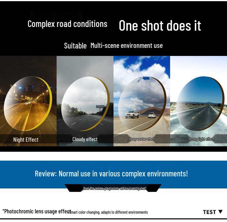 Men's Dual-Use Color-Changing Sunglasses: Day/Night Polarized Driving, Fishing & Trendy Glasses