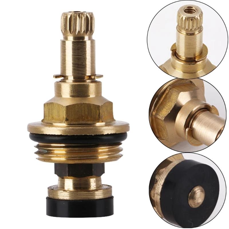 Reliable Brass Faucet Cartridge Replacement Easy To Install Brass Tap Valves Core for Drip Frees Hot & Cold Water Taps
