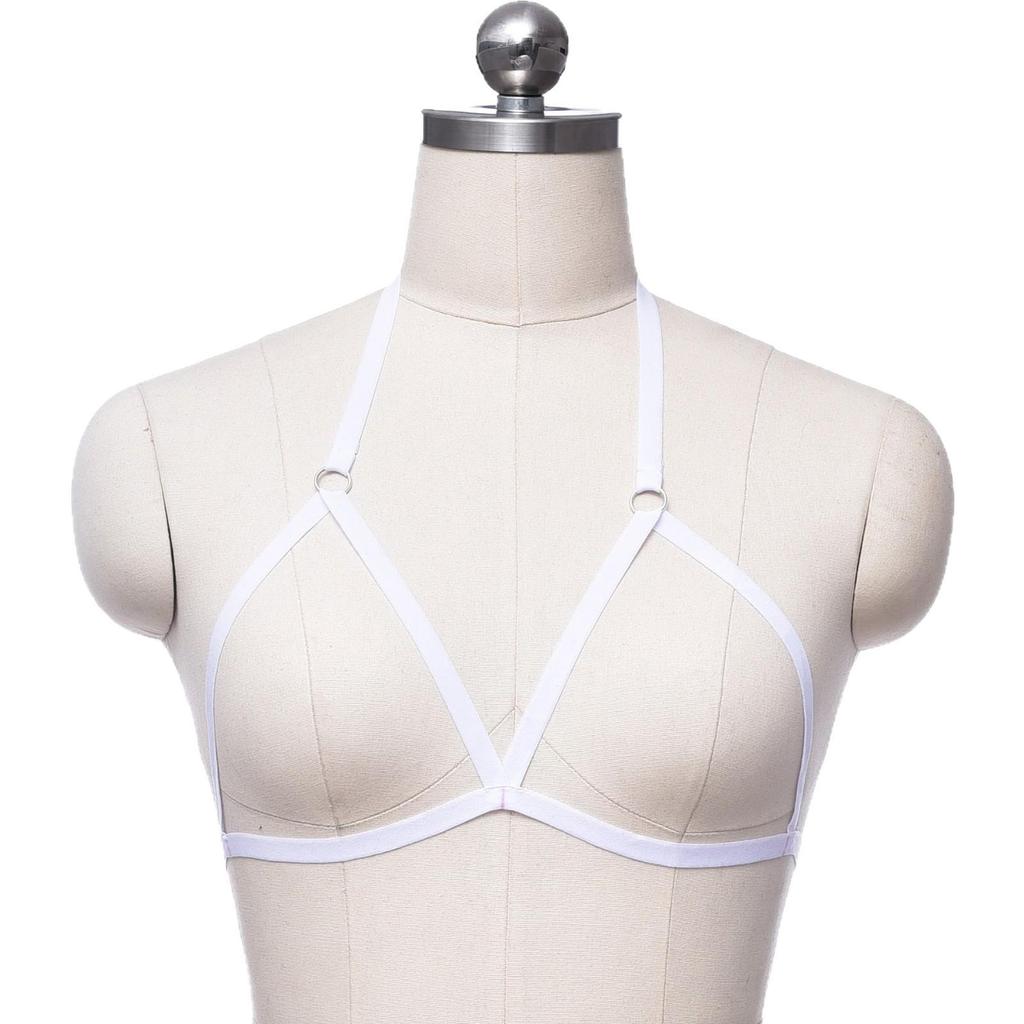 Sexy Bikini-BH mit Trägern, einfarbig, elastisch