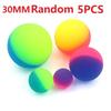 24/30/42/55Mm Bicolor Elastic Ball Toy Children Colored Boy Bouncing Ball Rubber Kids Sport Games Elastic Jumping Balls