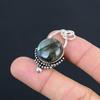 Birthday Gift For Her Natural Labradorite Gemstone Pendant 925 Sterling Silver