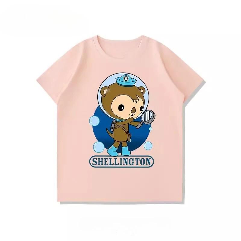 Octonauts Rescue Team Kids T-Shirt 100% Cotton Comfortable Breathable Summer Style Children's Clothing