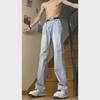 Lichtblauwe Heren Uitlopende Machete Jeans - Veelzijdige Amerikaanse High Street Stijl, Zomerbroek met Rechte Pijpen.
