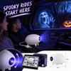 Halloweenowe Światło Projekcyjne na Szybę Samochodową z Animowanym Wyświetlaczem do Świątecznej Dekoracji Samochodu