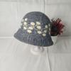 New Jacquard Wool Hat for Women, Warm and Cold In Winter, Small Face, Big Head Circumference, Versatile Knitted Bucket Hat