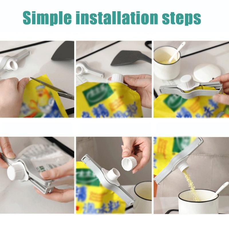 Food Bag Sealed Hairpin Home Milk Powder Snack Moisture Sealing Sandwich Plastic Bag Dust-proof Seal Fabric