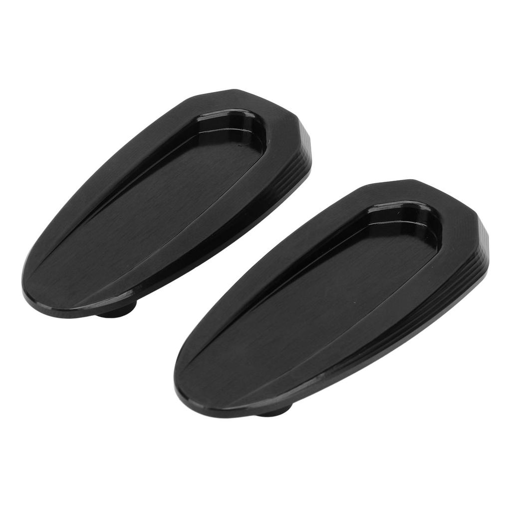 2Pcs Mirror Base Cover Aluminum Alloy Water Resistant Windshield Mirror Hole Cover for S1000RR 2019 to 2023 Black