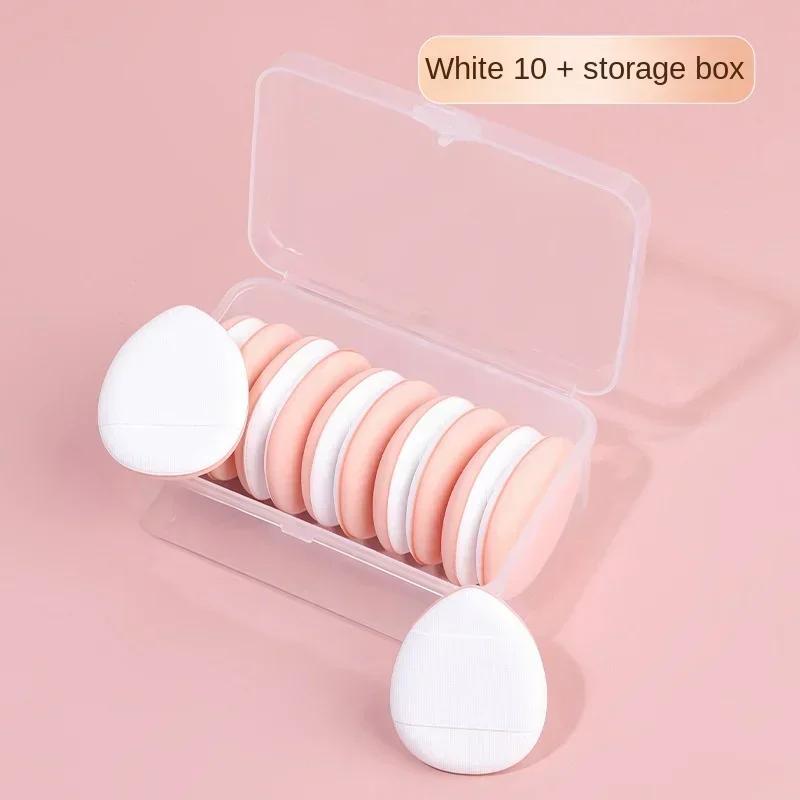 10Pcs Mini Finger Puff Foundation Small Air Cushion Powder Sponge Face Concealer BB Cream Cosmetic Applicator Makeup Tools