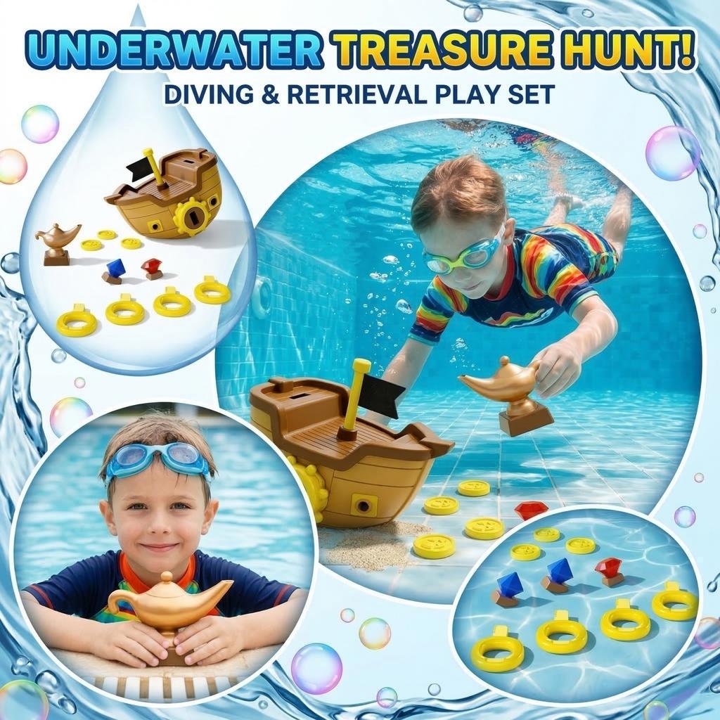 Kids Pool Diving Toys Underwater Sinking Swim Toys Set