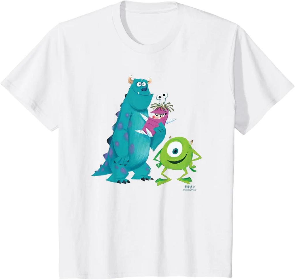 Mode Chaude & Monstres & Cie de Pixar. T-shirt Concept Art Sulley Mike Boo S-4XL Quatre Saisons Cadeau Unisexe