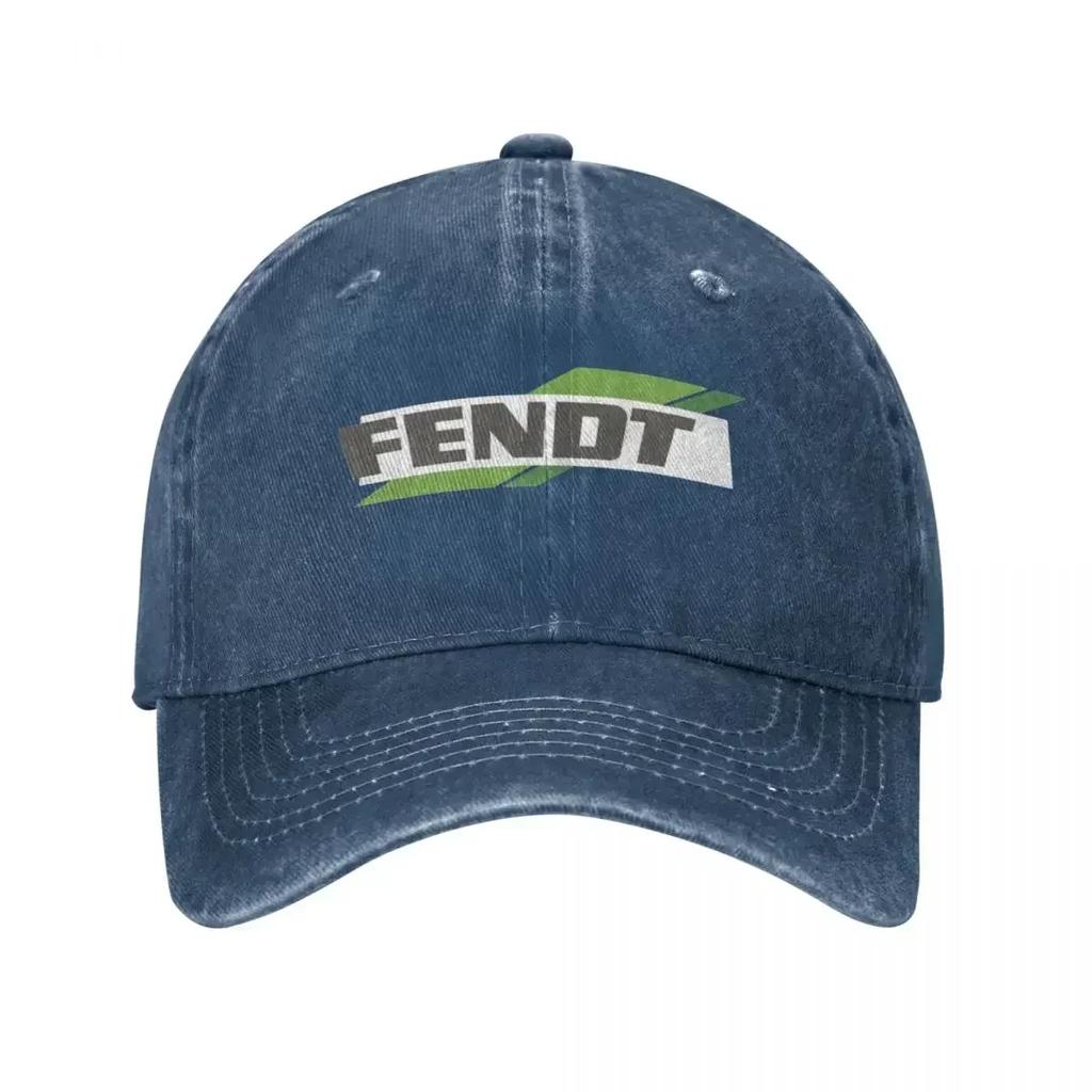 Fendt Baseball Cap Vintage Distressed Washed Snapback Hat Unisex Style Outdoor Running Golf Hats Cap