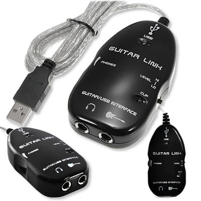 Interfejs Gitarowy Gitary Na Do Usb Pod Pc Jack 6,3mm Guitar 6,3 Adapter