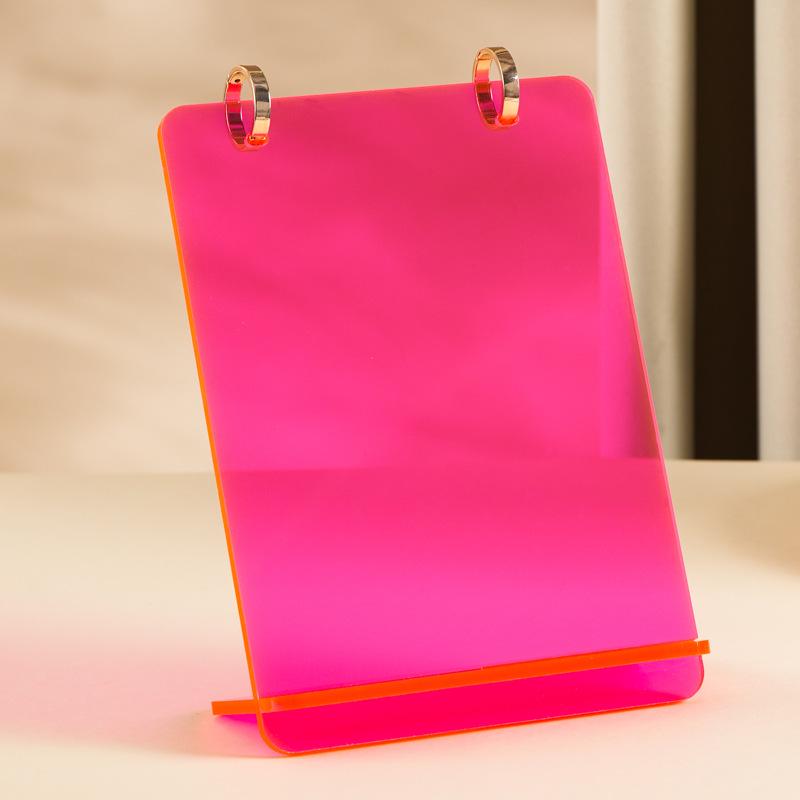 2026 Jahr des Pferdes Acryl-Schreibtischkalender - Einfacher Ins-Stil, Anpassbares Büro-Ornament