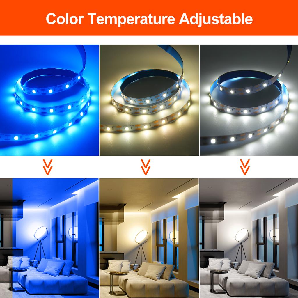 DC 5V USB LED Strips 2835 Warm Cold White LED Strip Light TV Backlight Lighting Tape for Room Decor 0.5m-5m LED String Light
