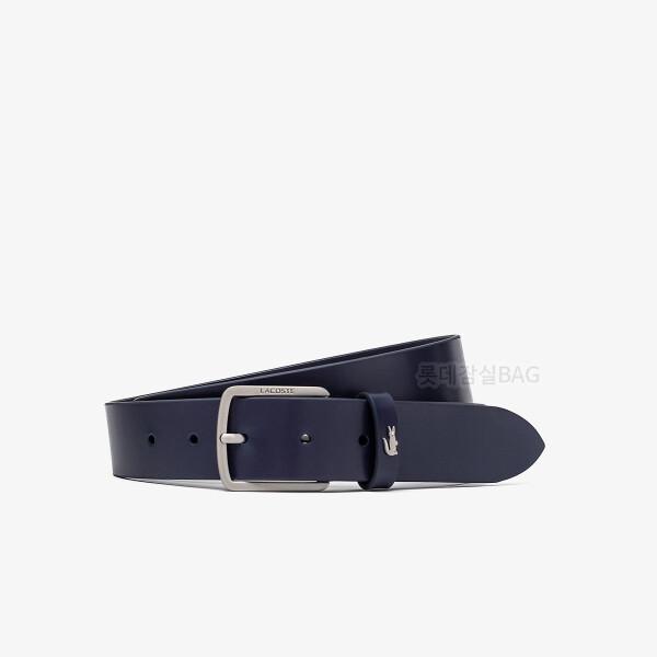 

Lacoste Silver Crocodile Leather Belt 021navy Js 100cm