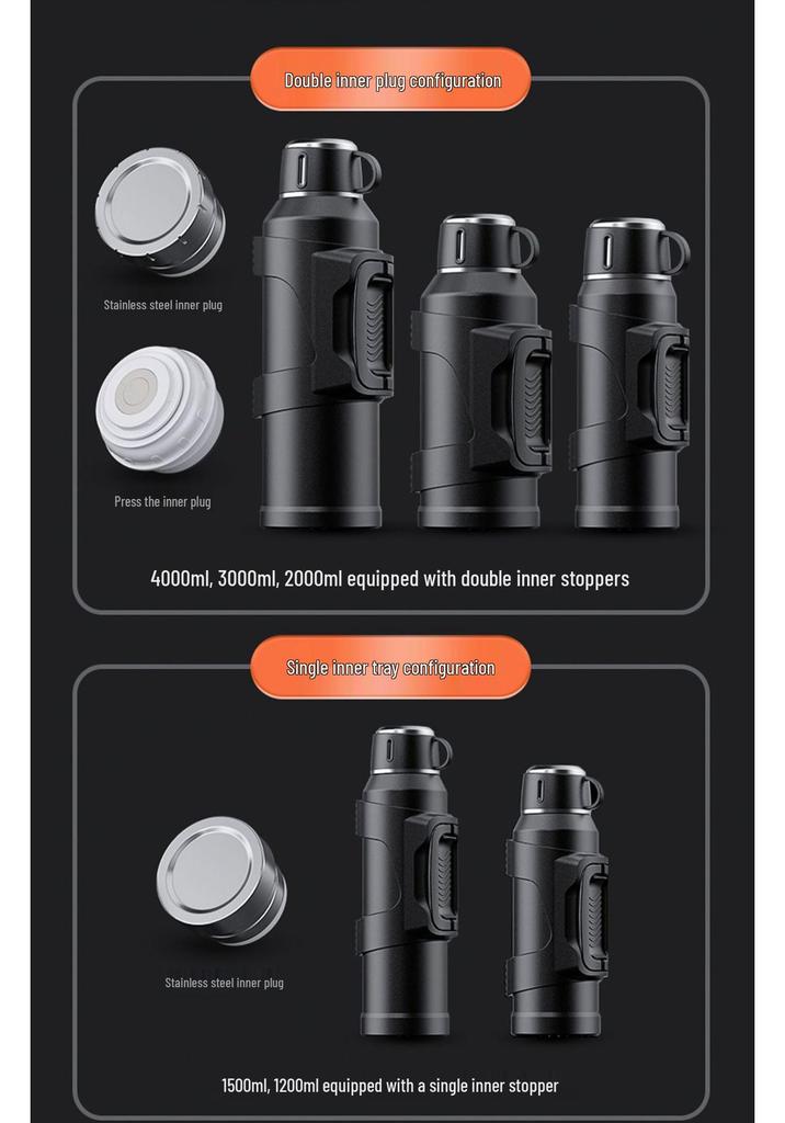 316 Stainless Steel Portable 2L Thermos Cup for Sports and Travel