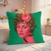 NNatasha Lelenco Abstract Art Cushion Cover Silky Short Plush Invisible Zipper Dustproof Sofa Pillow Case For Home Decor