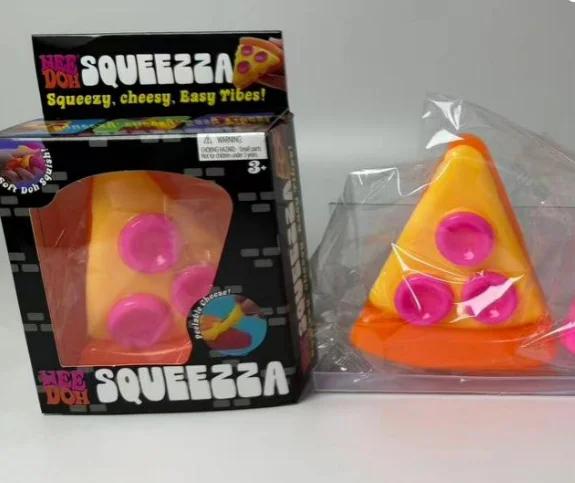 Nee Doh Squeezza Pizza Squeeze Stress Relief Toy Soft Squishy Fidget Toy For Kids Adults For Adhd
