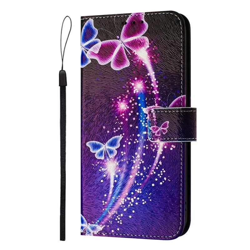 Luxury Flip Leather Case For Redmi 14C Flip Cover on For Xiaomi Redmi 14C 14R A4 Turbo 4 5G 14 C Wallet Bags Flower Cases Shell