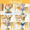 Zootopia Chaveiro de Pelúcia de Raposa Fofo Desenho Animado Animal de Brinquedo Para Crianças e Adultos