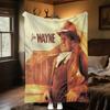1pc John Wayne's Golden Age Blanket, Al Season Lightweigh Poster Blanket Home Office Outdoor Nap Multifunc Poster Blanketional Blanket