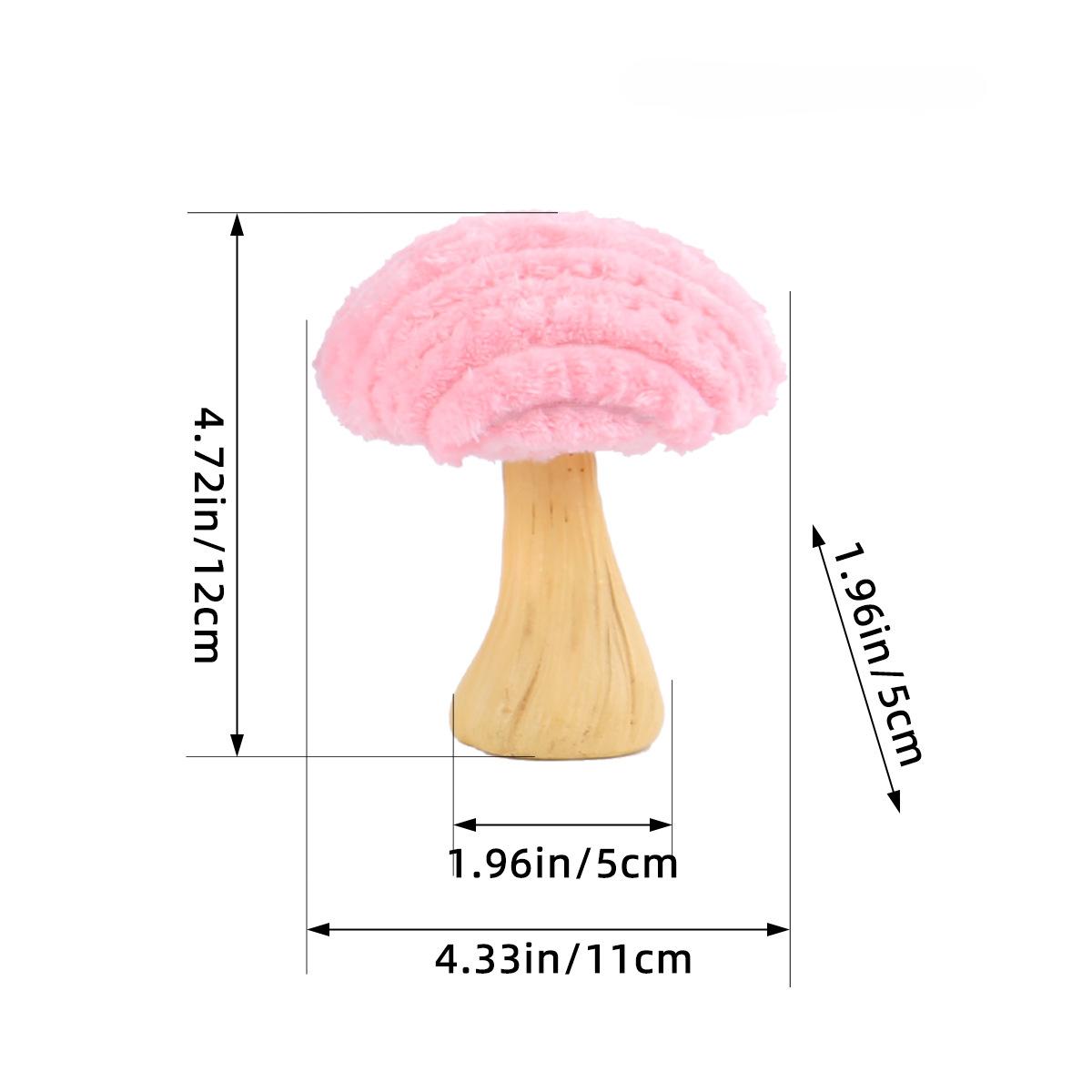 

Гипсовый гриб, витрина, настольное украшение, домашний креативный милый плюшевый гриб в форме праздничной атмосферы, декоративный реквизит розовый