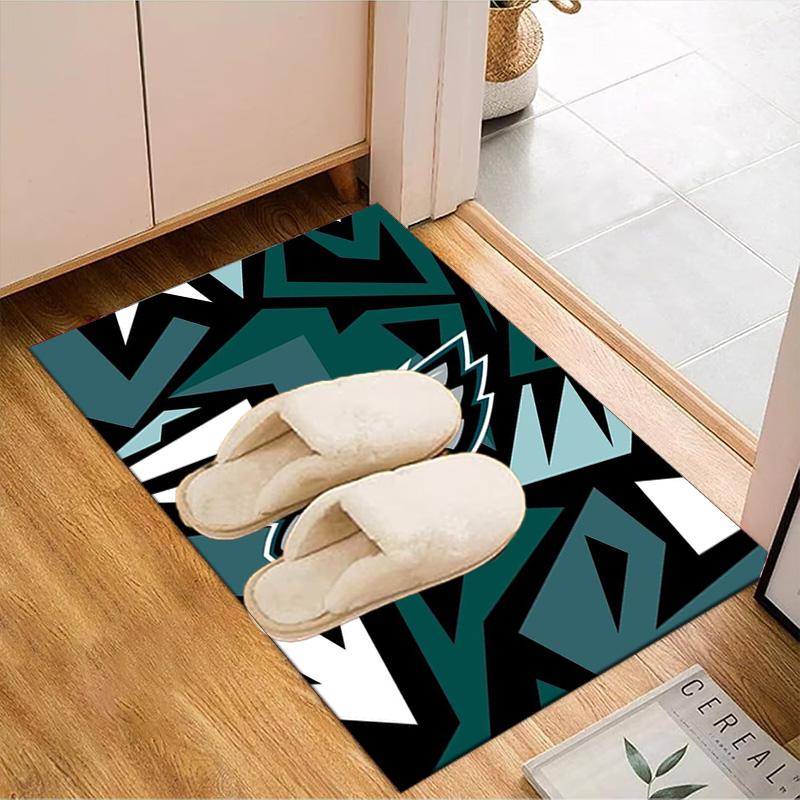 Philadelphia Eagles Teppich Spielteppich, Fußmatte für Schlafzimmer Wohnzimmer Eingangsbereich Teppich, Heimdeko Idee Geschenk für Weihnachten Geburtstag