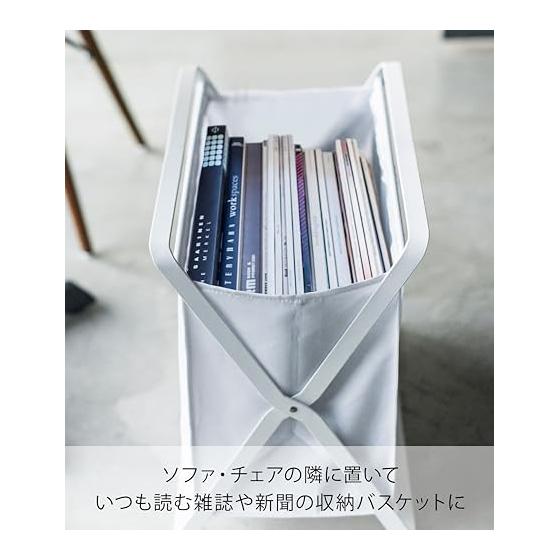 Yamazaki Jitsugyo (Yamazaki) Baggage Storage Box White Approx. W46 x D29 x H40cm (when used) Tower Folding Luggage Storage 3544