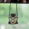 Cute Dog Car Rearview Mirror Ornaments Hanging Pendants Keychain Accessories