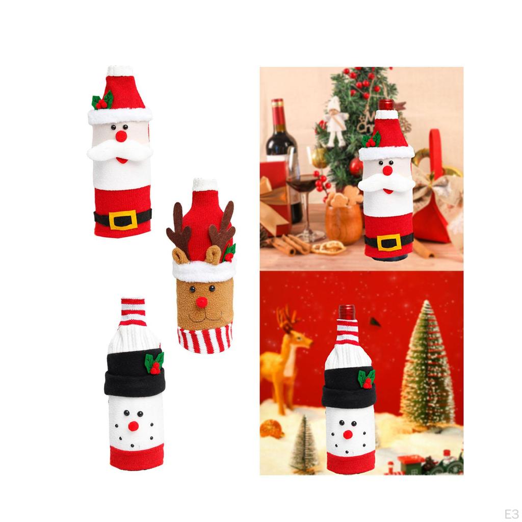 Christmas Wine Bottle Cover, Accessories Party Favors, Adorable Tableware