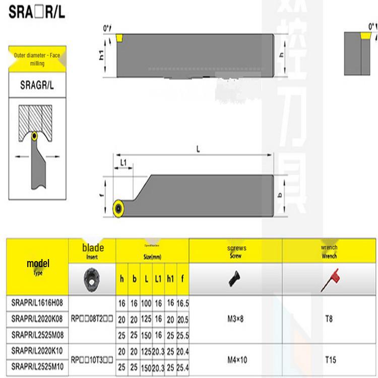Direct Sales CNC Arc Lathe Tool Holder SRAPR2020K10