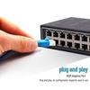 Dahua Industrial Security Rail-Mount Ethernet Switch CN Plug (adapter Included)
