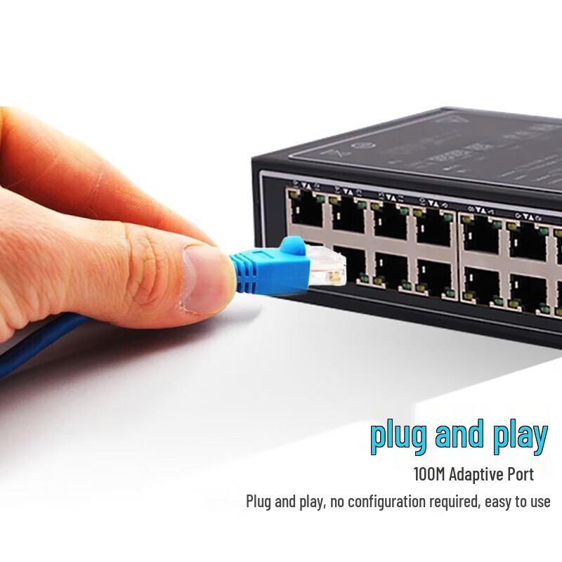 Dahua Industrial Security Rail-Mount Ethernet Switch CN Plug (adapter Included)