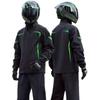 Motorcycle Rain Suit Men Women - Detachable Hood Reflective Stripes Breathable Mesh Lining Heavy Protection