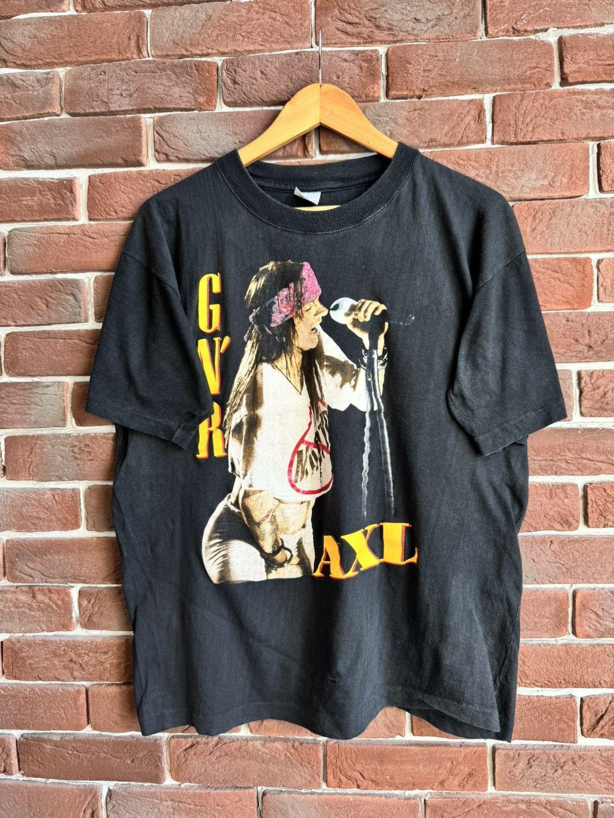 Vintage 90s Guns N Roses Axl Rose Rock Band Shirt Black Unisex T-Shirt XXXL