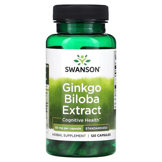 Ginkgo Biloba Extract, 60 Mg, 120 Capsules
