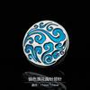 Fashion Brooch Collar Pin Men'S Suit Corsage Suit Badge Personality Trend Badge Crystal Accessories Gift Box