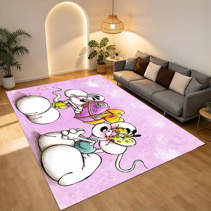 Mouse Love Living Room Nonslip Area Rug Soft Carpet For Bedroom Game Playroom Sofa Office Home Decor Doormat Christmas Gift C926815