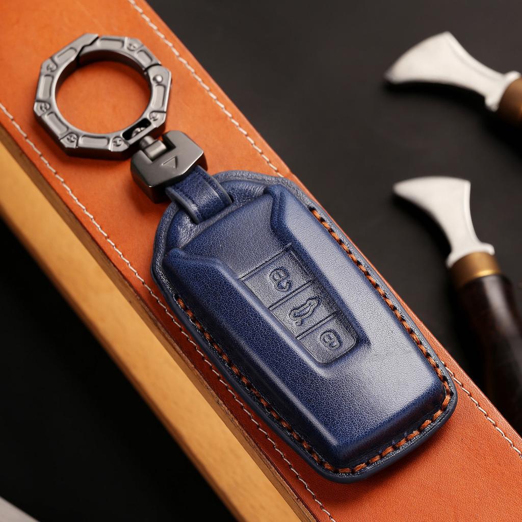 Special Volkswagen Touareg Key Cover Touareg Car Key Bag Buckle All-Inclusive High-End Imported New 19-Genuine Leather