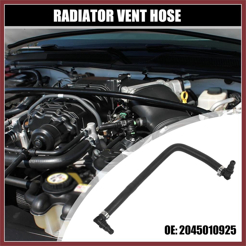 Radiator Vent Hose 2045010925 Rubber Replacement for Mercedes-Benz C250 2012-2015 Replace Parts
