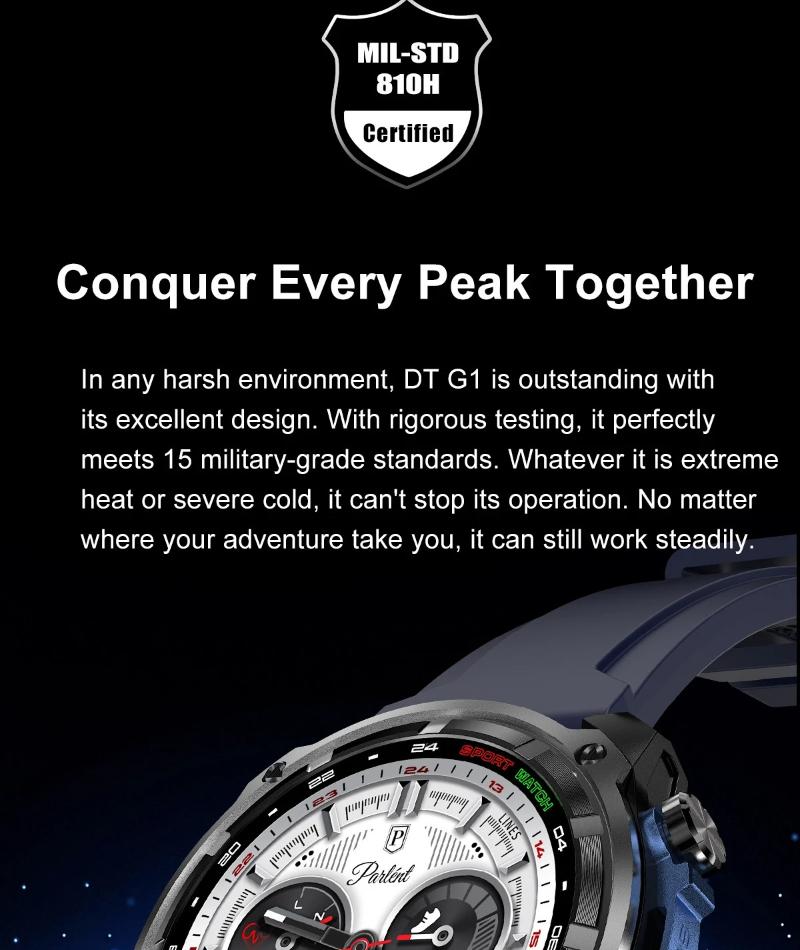 New Built in Real GPS HD Smart Watch Men Outdoor Altimeter 1000mAh Battery 4GB Memory 10ATM Waterproof Bluetooth Call Sport Fitness Fashion Smartwatch